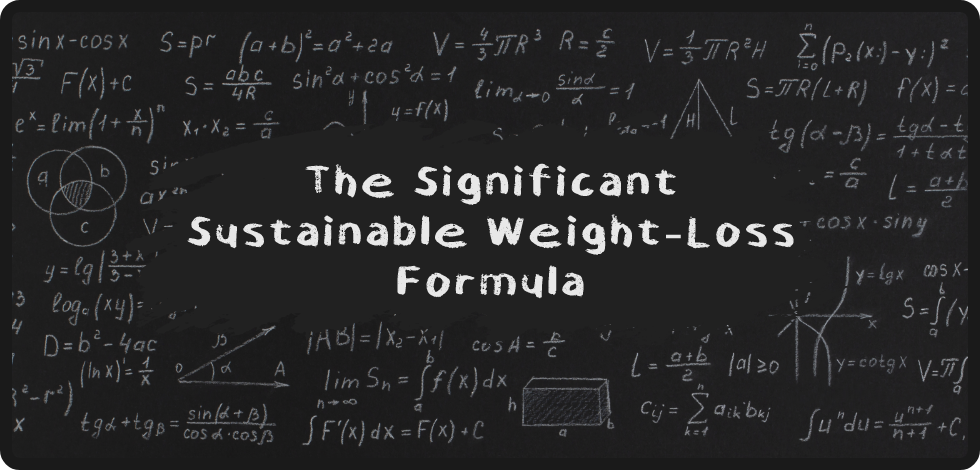 the significant sustainable weight loss formula